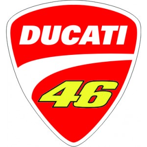 2x Logo Escudo Ducati 46