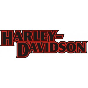 2x Pegatinas logo Harley antiguo