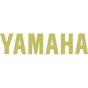 2 Logos Yamaha letras oro