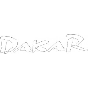 2x Pegatina logo Dakar