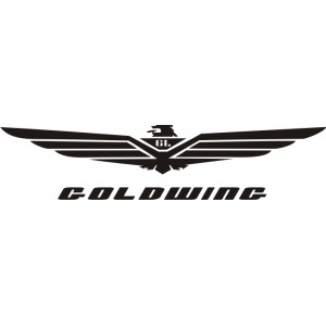 2x Pegatinas logo Goldwing