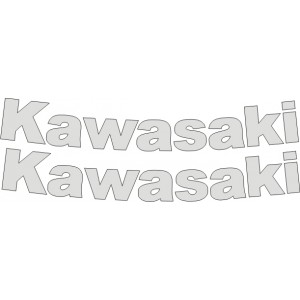 2x Pegatinas Kawasaki deposito