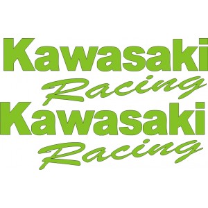 2x Pegatinas Kawasaki Racing