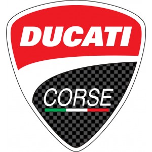 2x Logo Escudo Ducati 2 GEL
