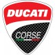2x Logo Escudo Ducati 2 GEL