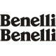 2x Pegatinas Benelli logo