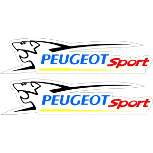 2x Pegatinas Peugeot Sport