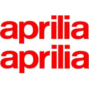 2x Pegatinas logo Aprilia Grandes